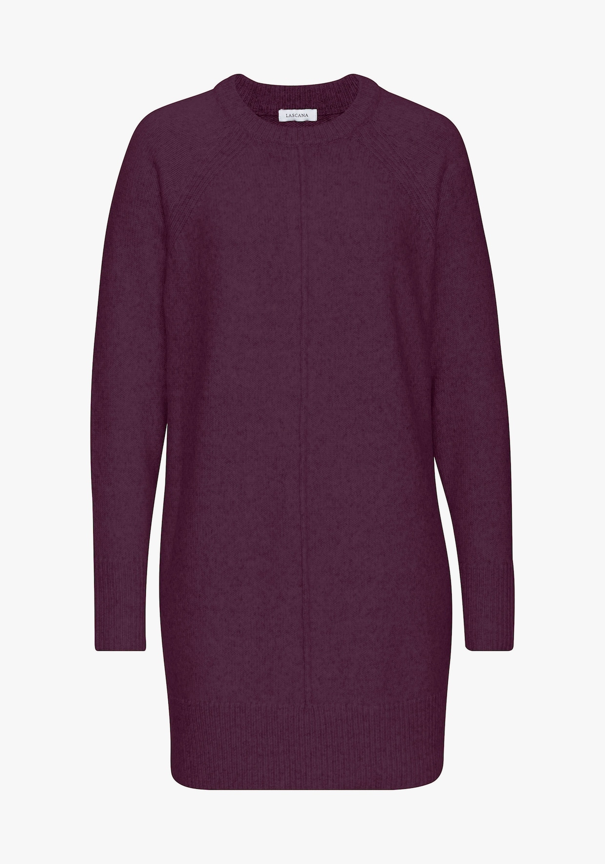 LASCANA Longpullover - lila/burgunder