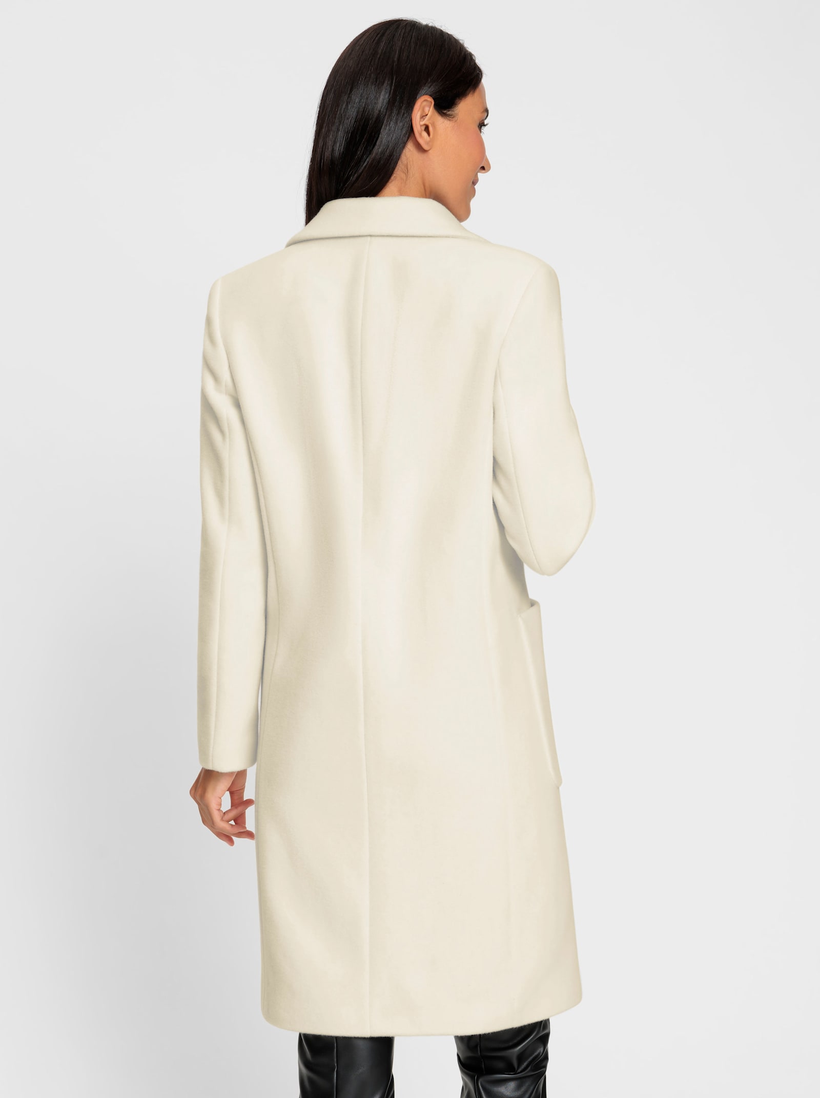 heine Kurzmantel mit grossen Taschen - ecru