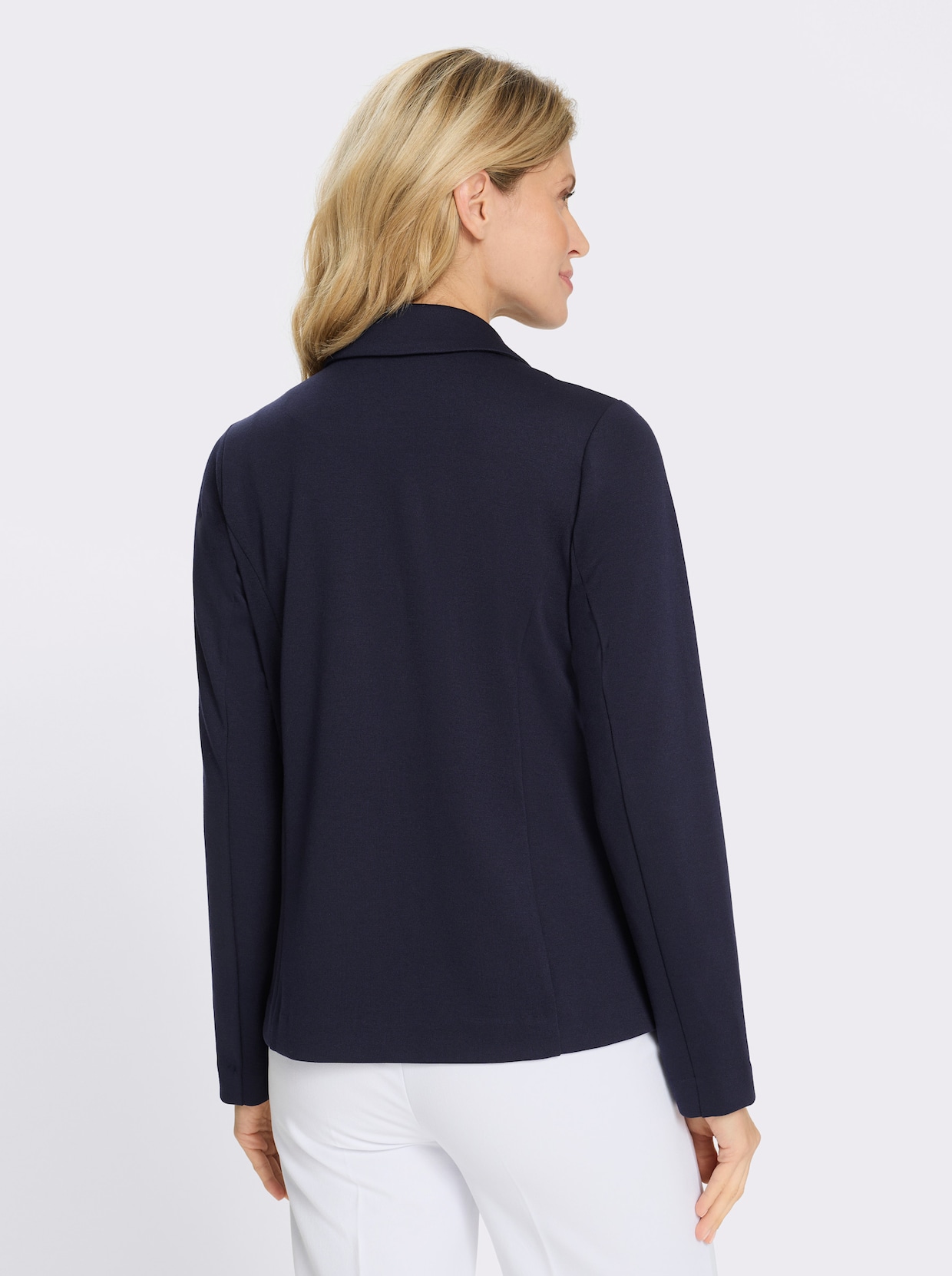 Blazer in Jersey-Qualität - marine