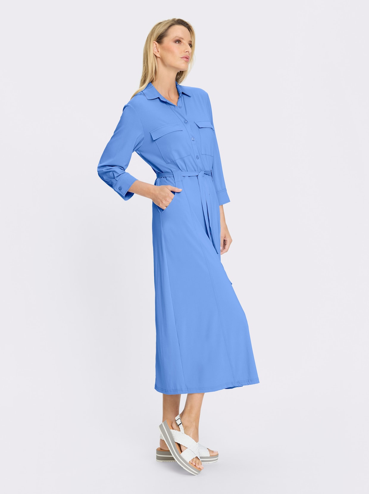 heine Jerseykleid - himmelblau