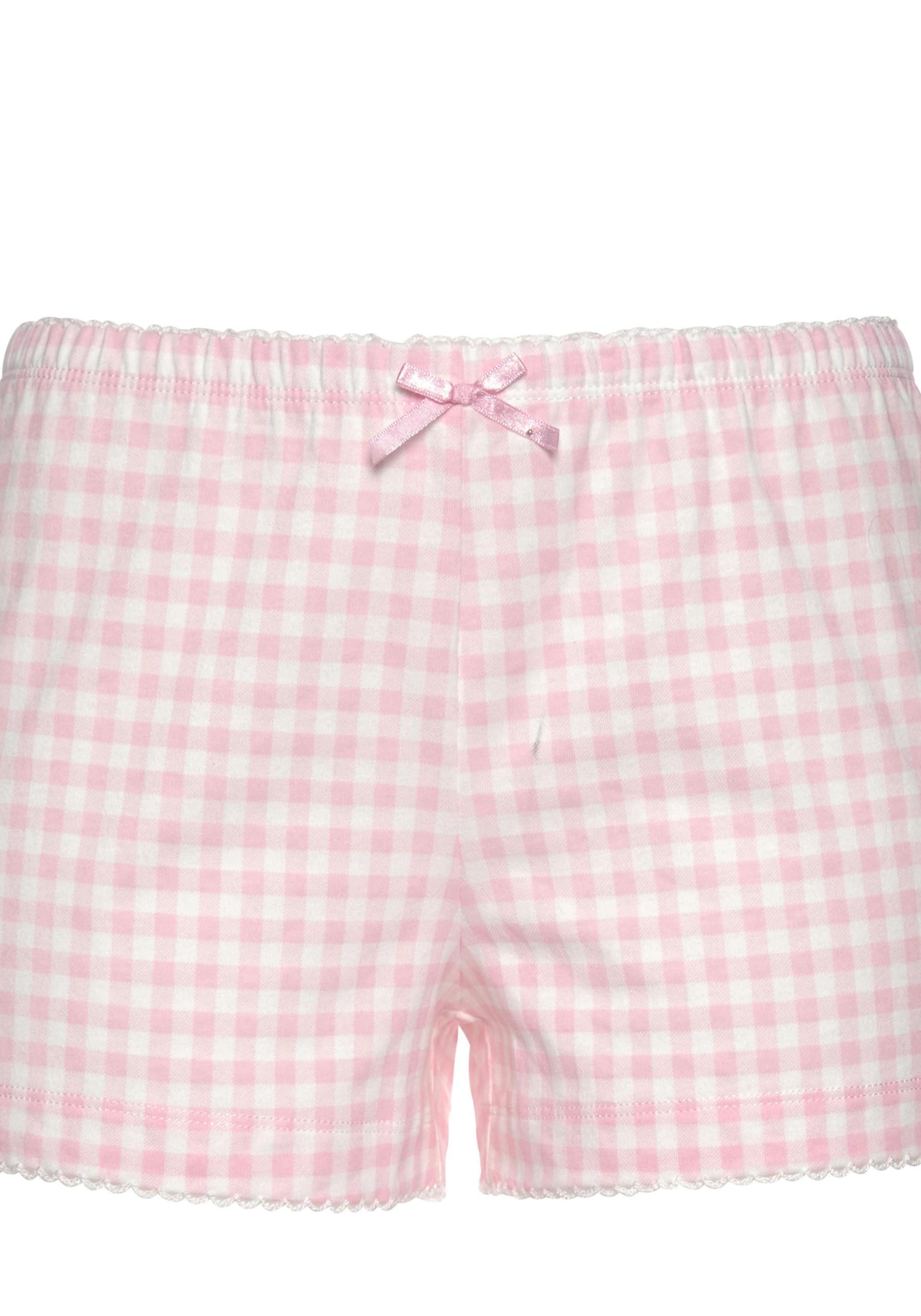 Damenmode Nachtwäsche & Homewear Vivance Dreams Shorty in rosa-weiß 
