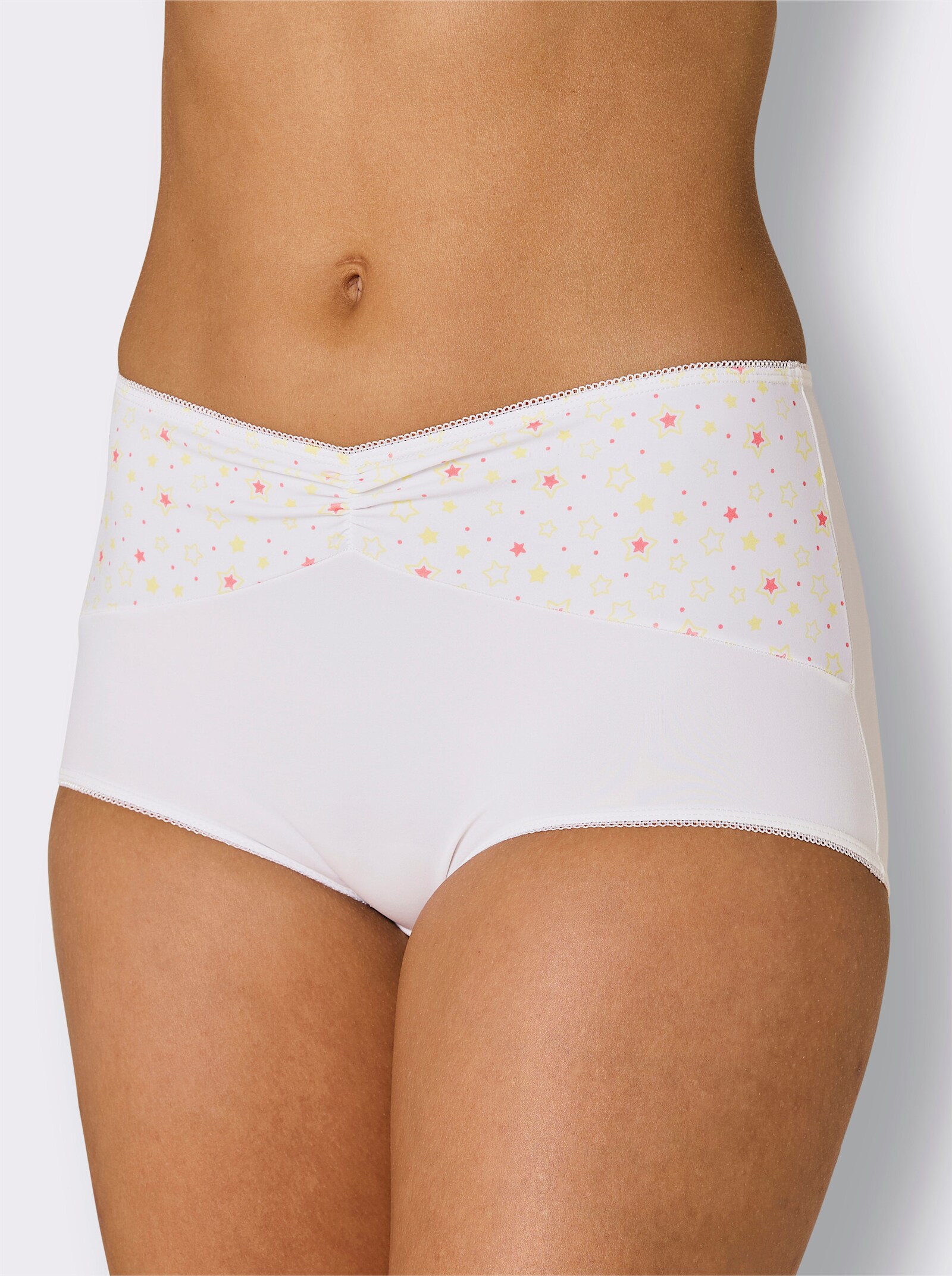 wäschepur Hipster - weiß-zitrone