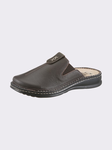 Mubb Clog aus weichem, dehnbarem Leder - schoko