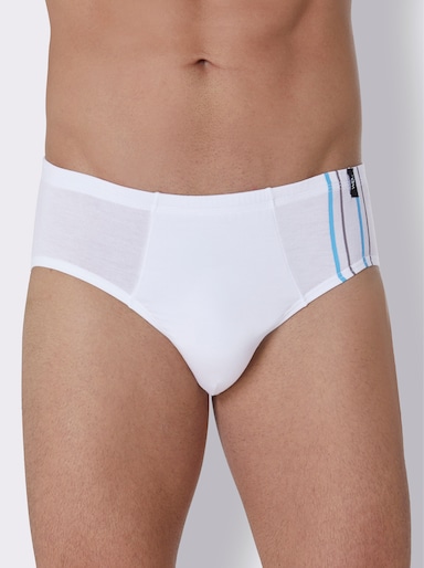 wäschepur men Slip - weiß-aqua