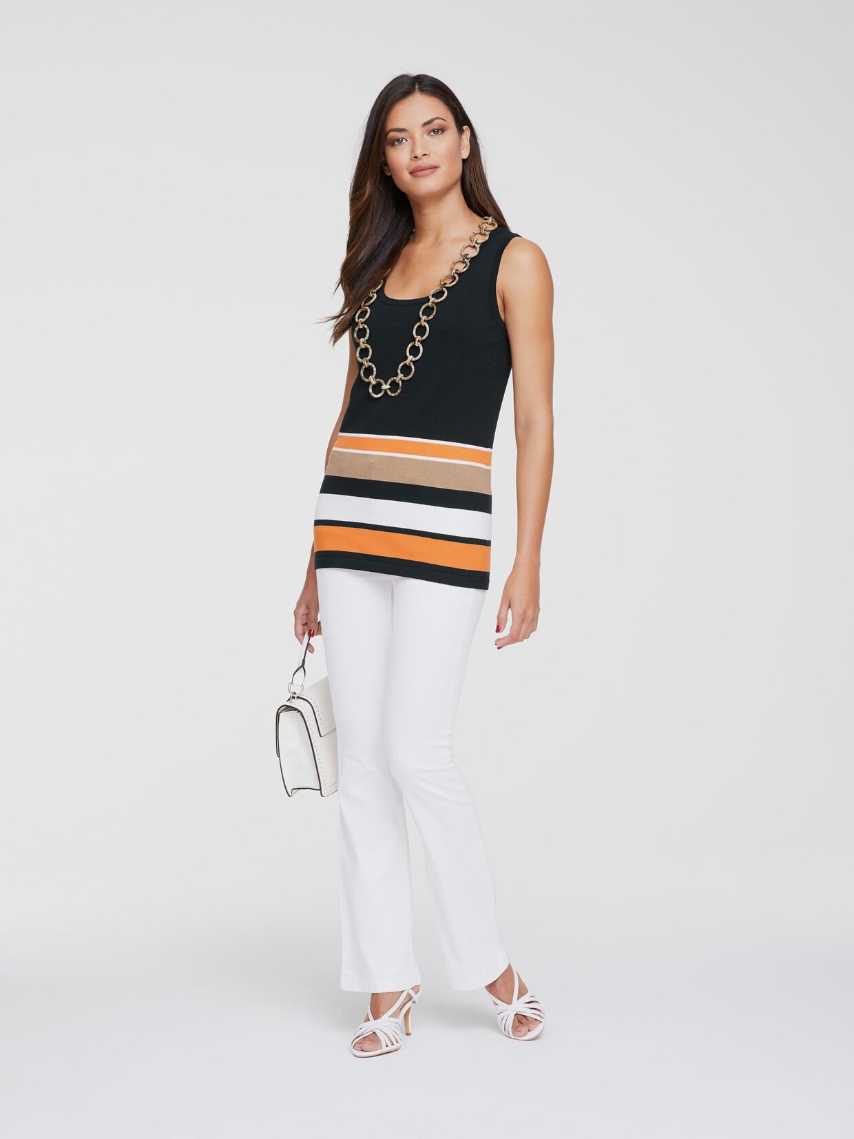 Rick Cardona Top - mandarin-schwarz