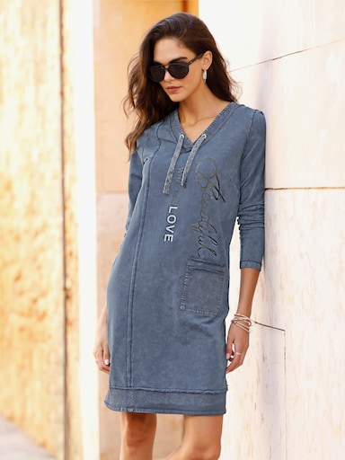 heine Sweatkleid - jeansblau