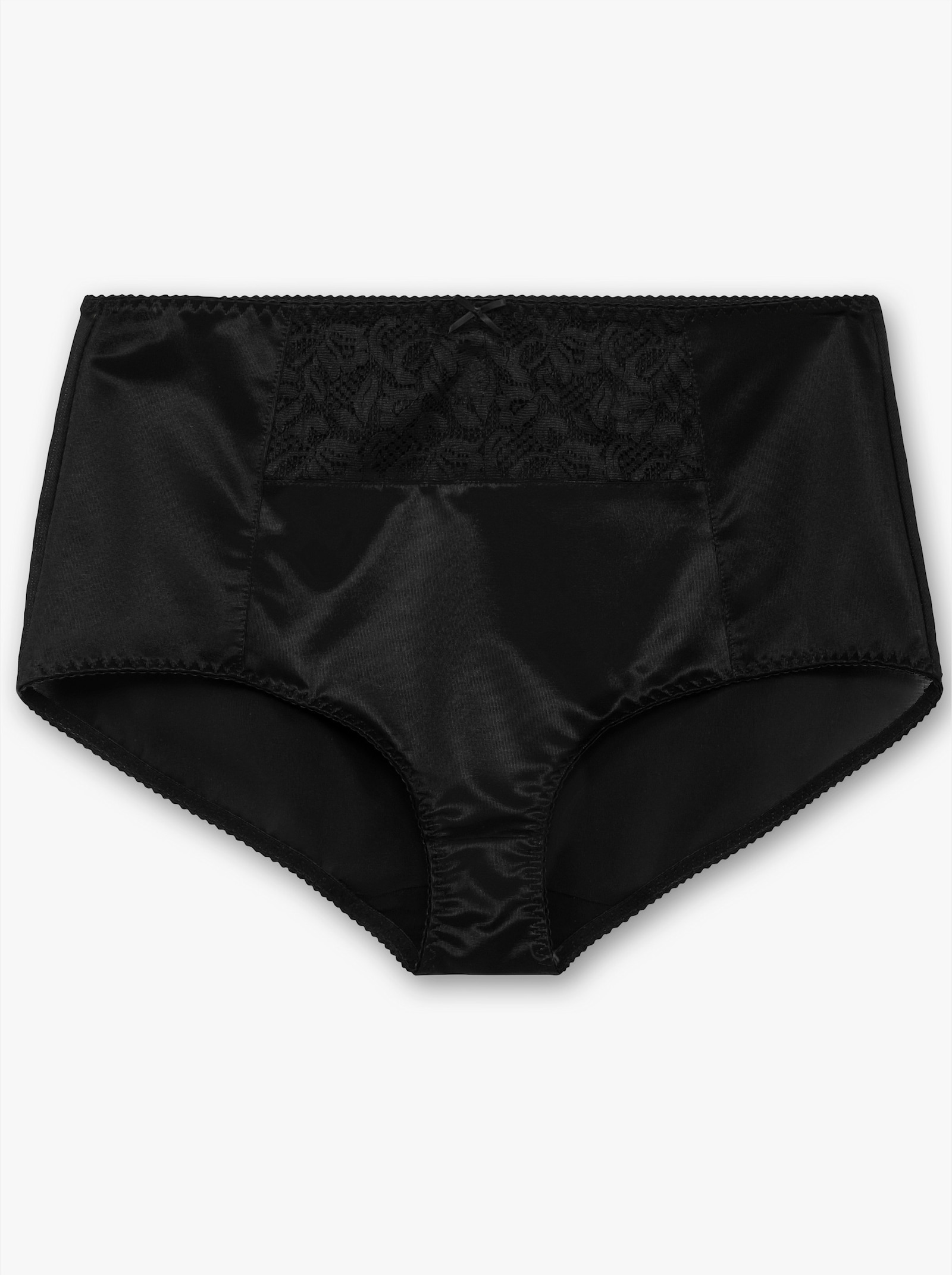 wäschepur Miederslip mit Spitzeneinsatz vorne - schwarz