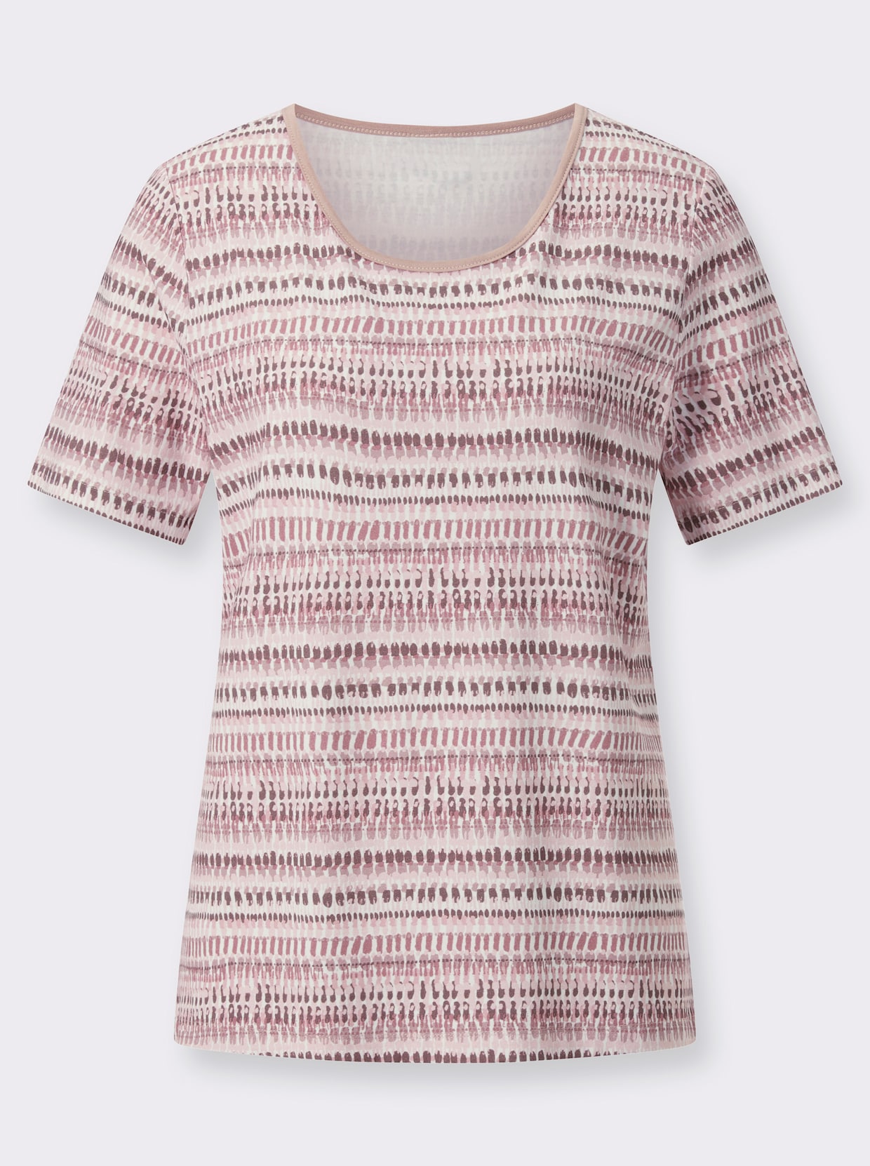 Shirt met print - mauve/ecru bedrukt