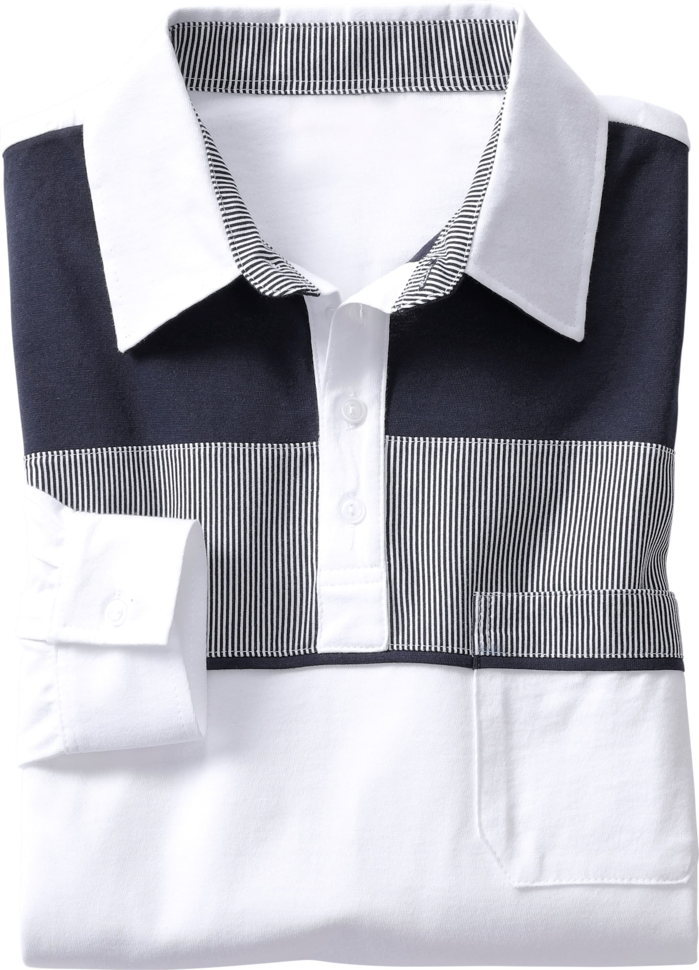 Thumbnail - Langarm-Poloshirt