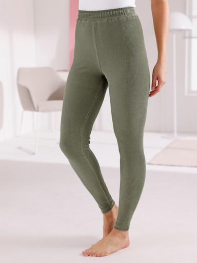 feel good Leggings in Nicki-Qualität - khaki