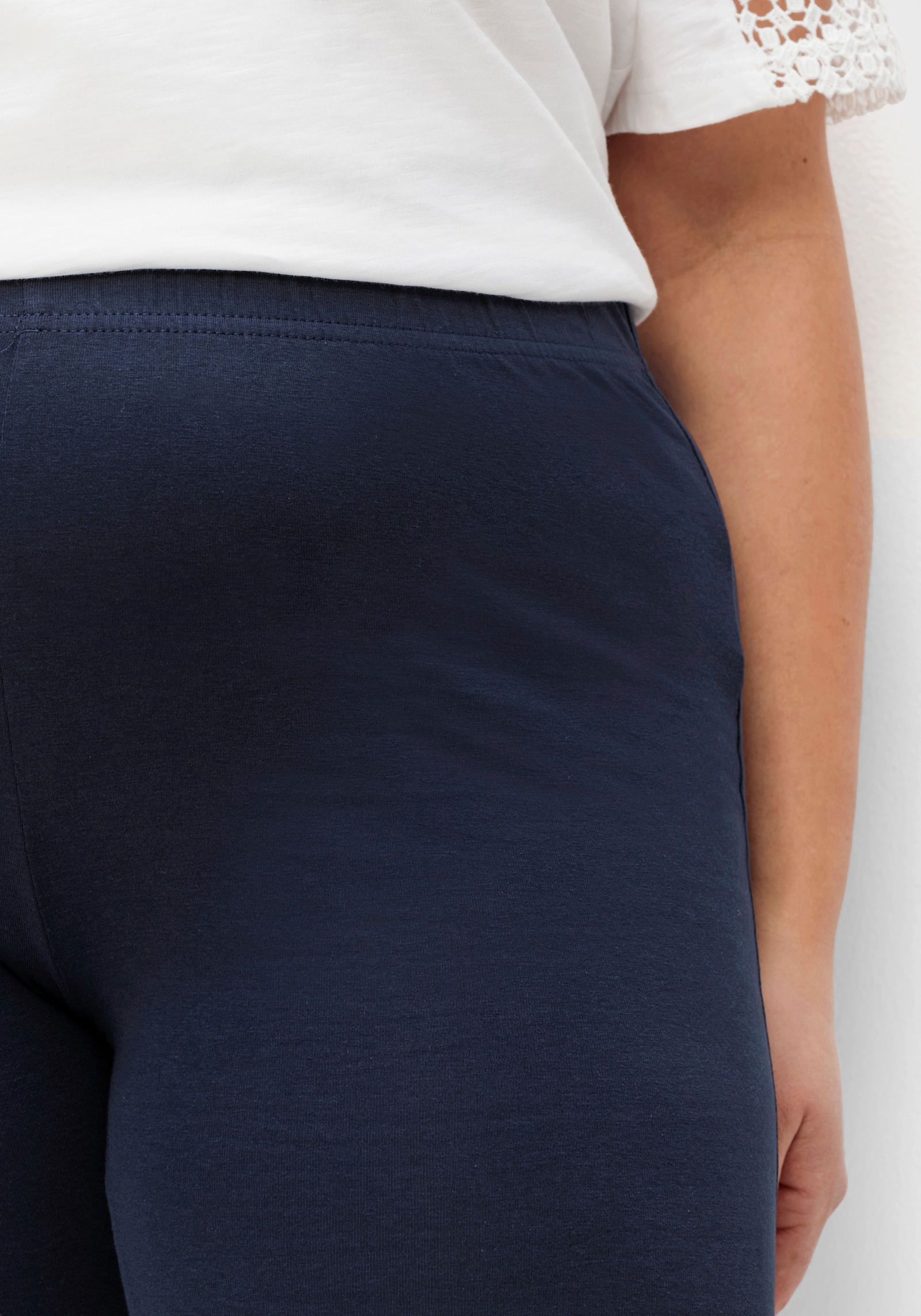 sheego Fietsbroek in knielang model - marine