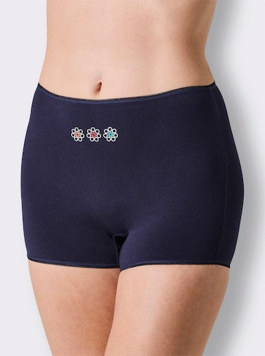wäschepur Panty - marine + marine-bedruckt
