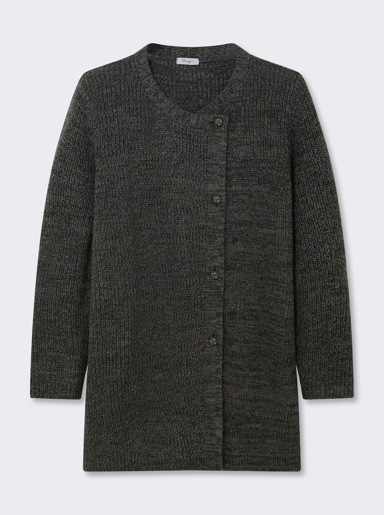sheego Strickjacke - graphit-meliert