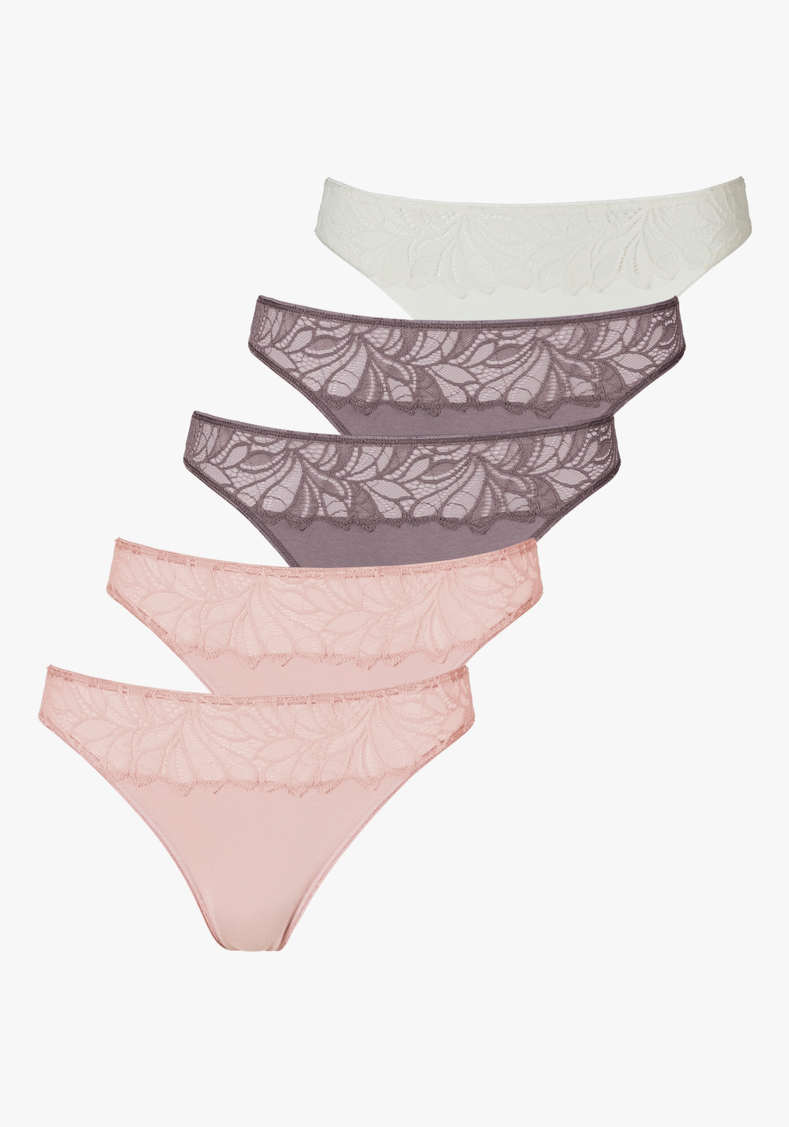 Vivance String - roze, taupe, crème