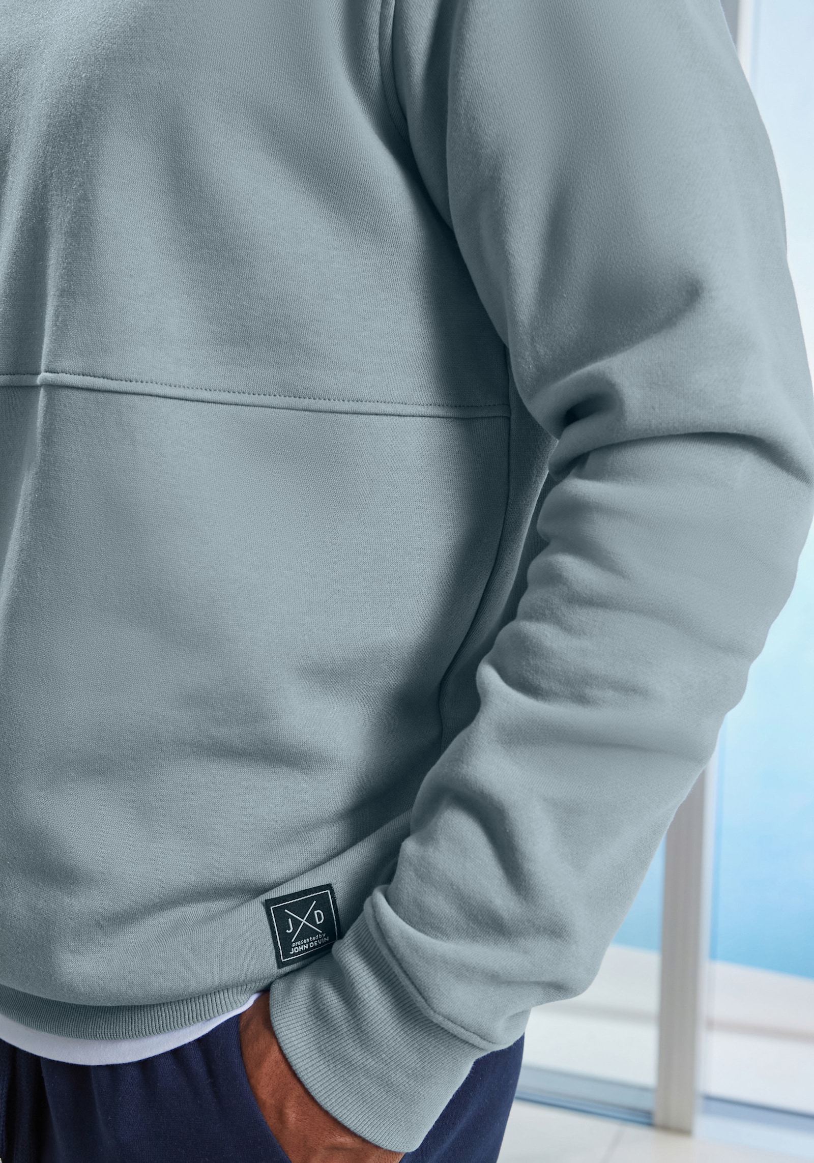 John Devin Sweatshirt - blaugrau