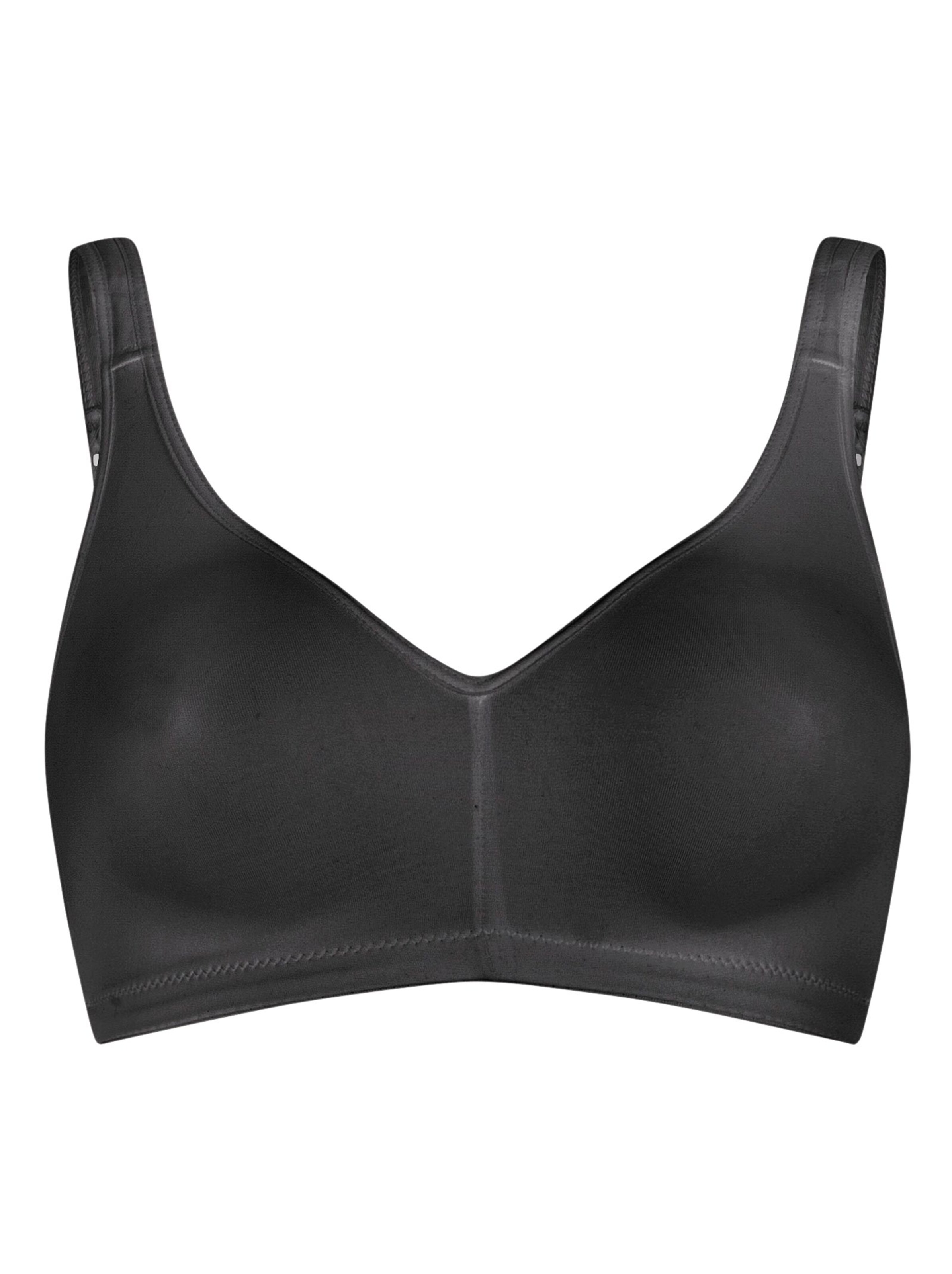 Naturana BH ohne Bügel - weiß + schwarz