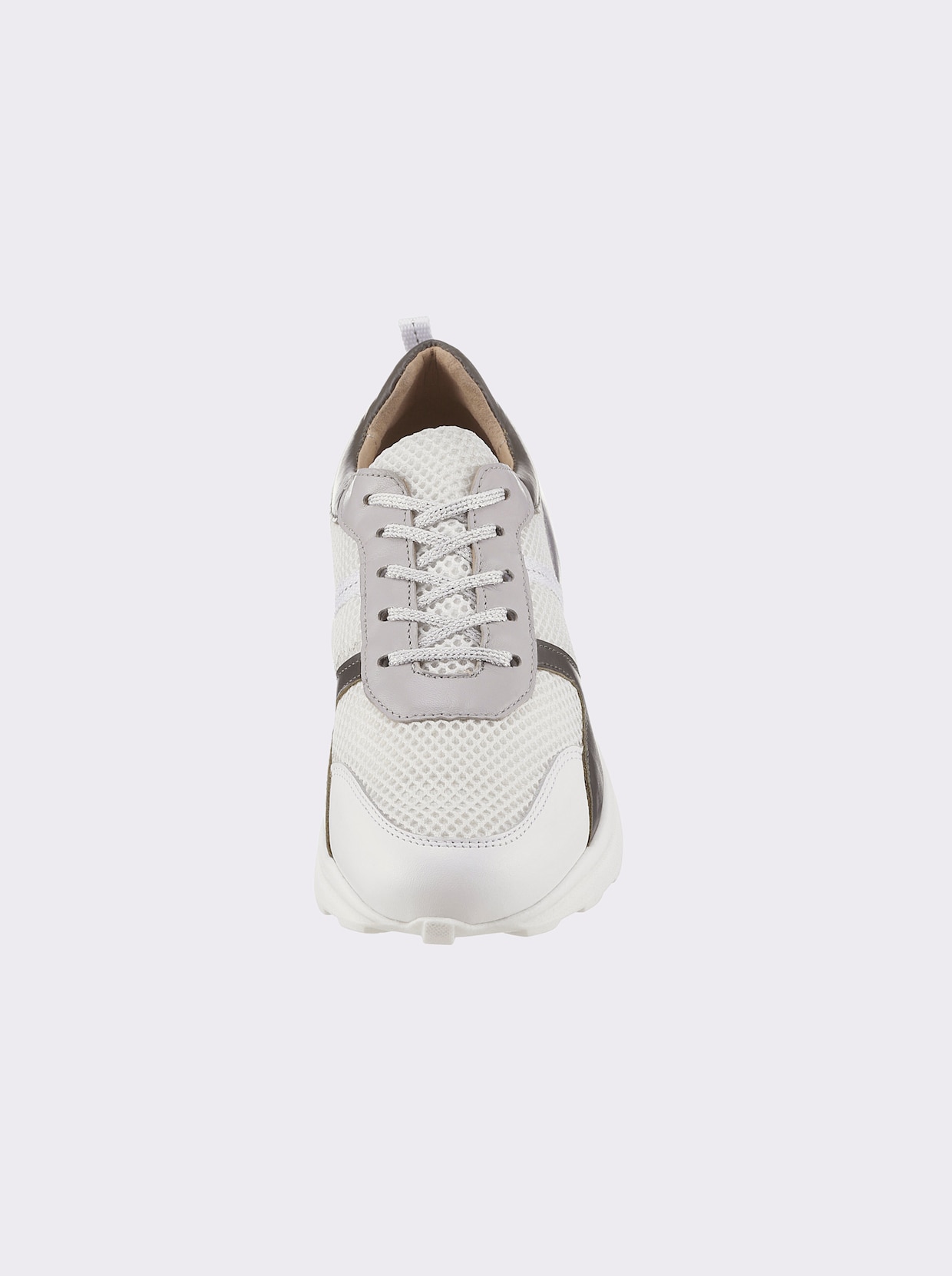 heine Sneaker - wit/kaki
