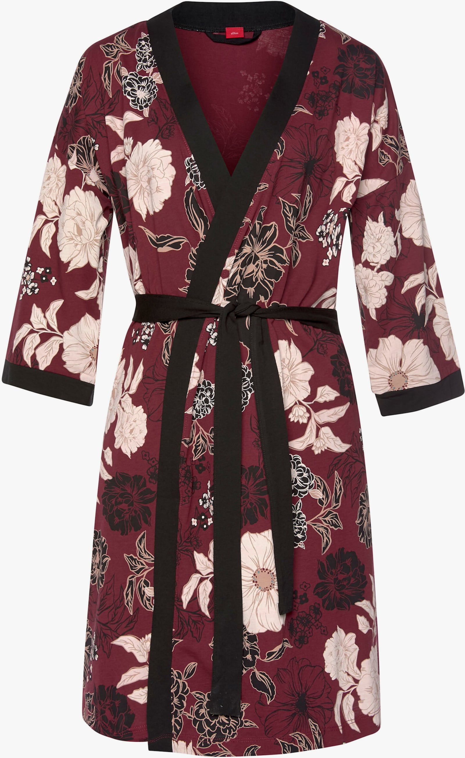 s.Oliver Kimono - bordeaux-noir
