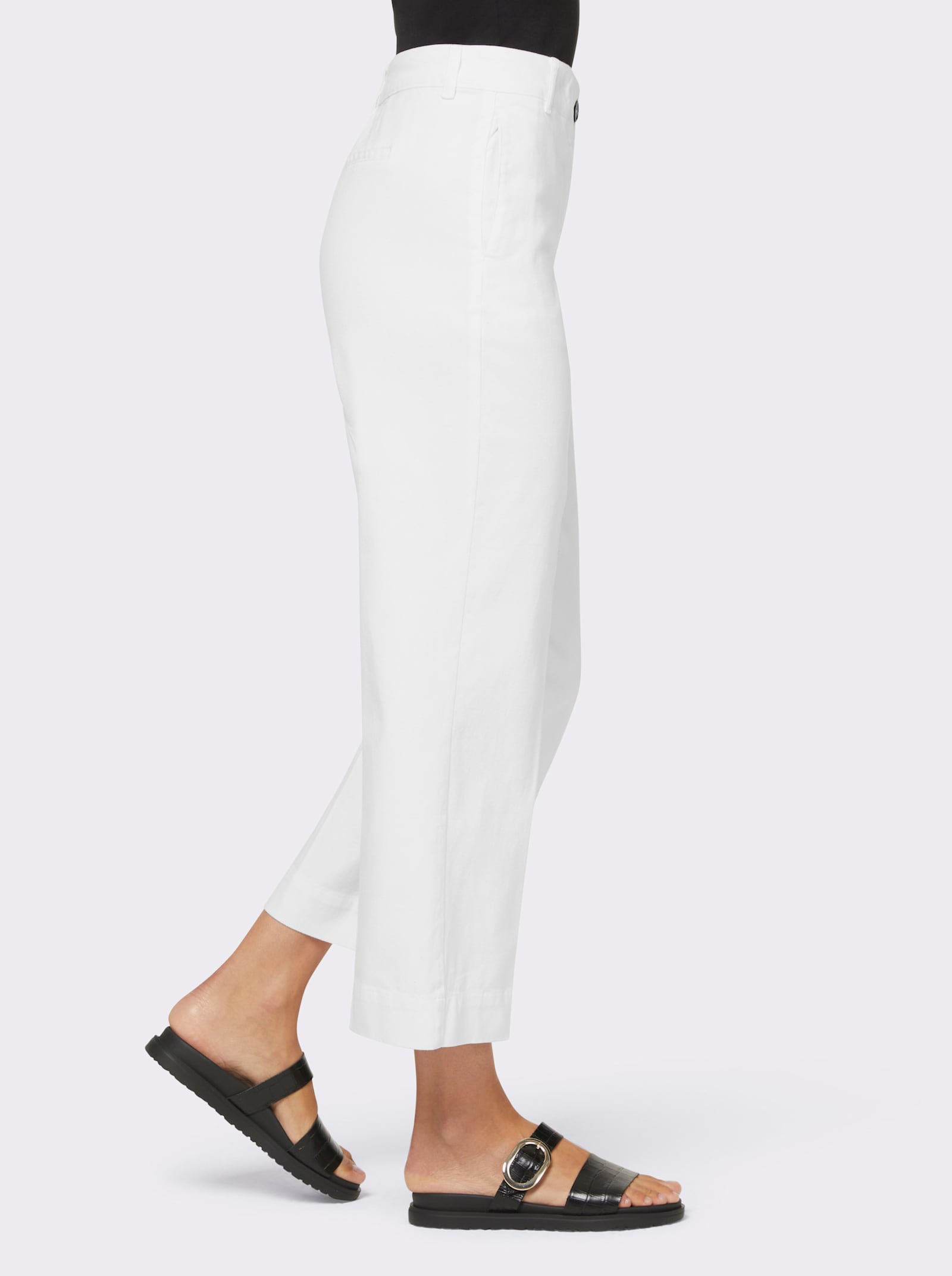 heine 7/8-Hose mit weitem Bein - ecru