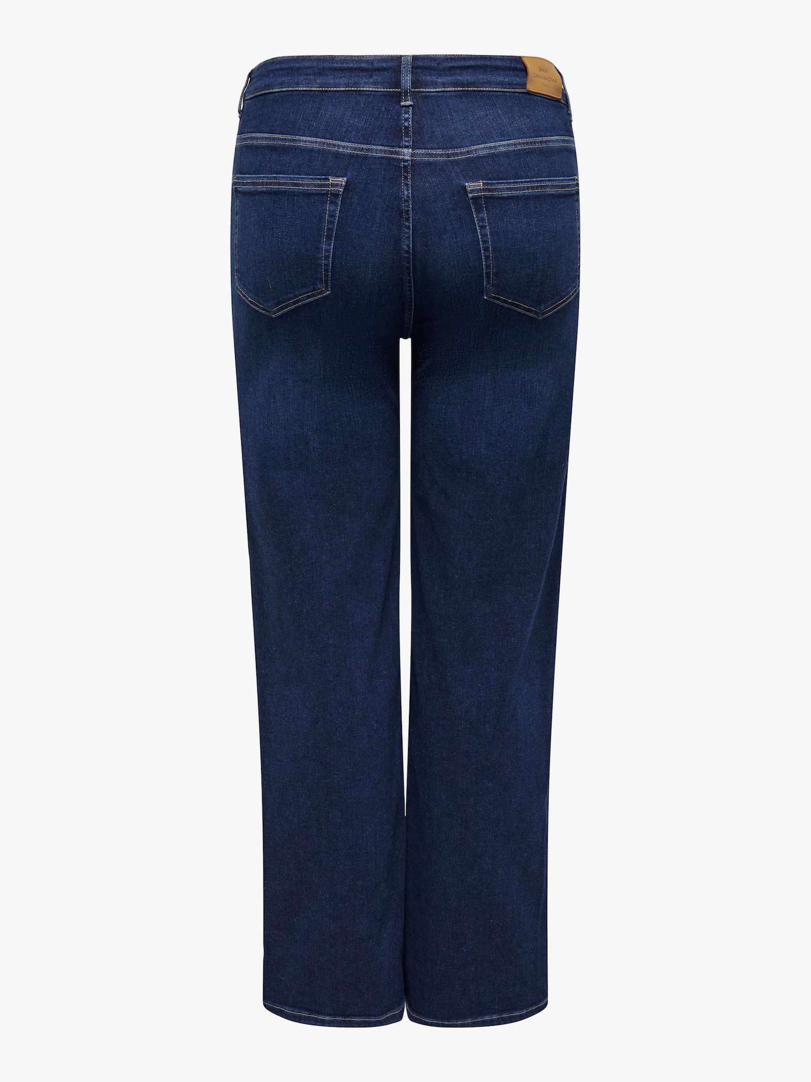 High-waist-Jeans - dark blue denim