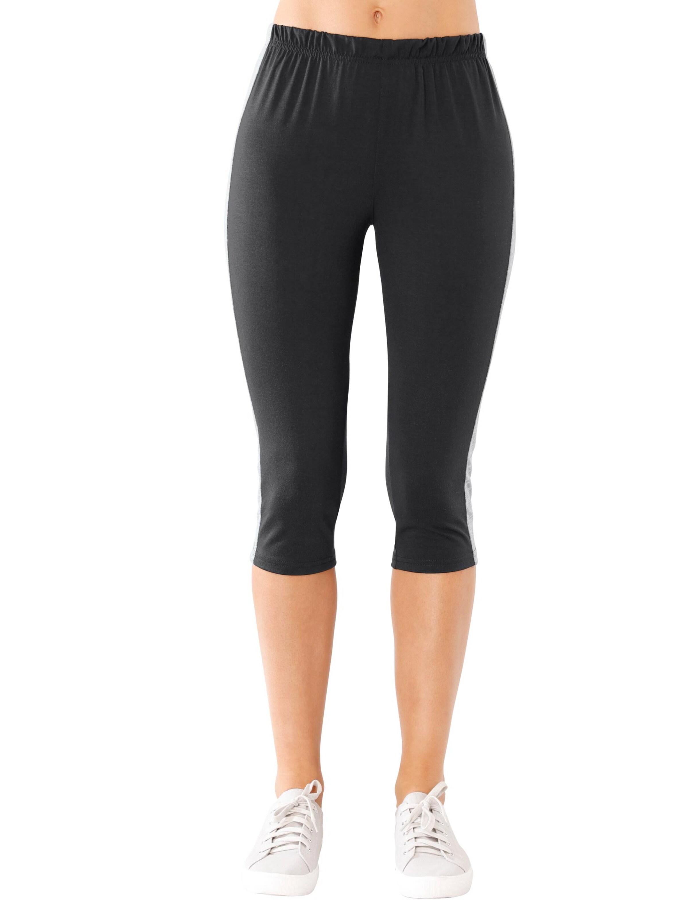 Capri-Leggings - schwarz