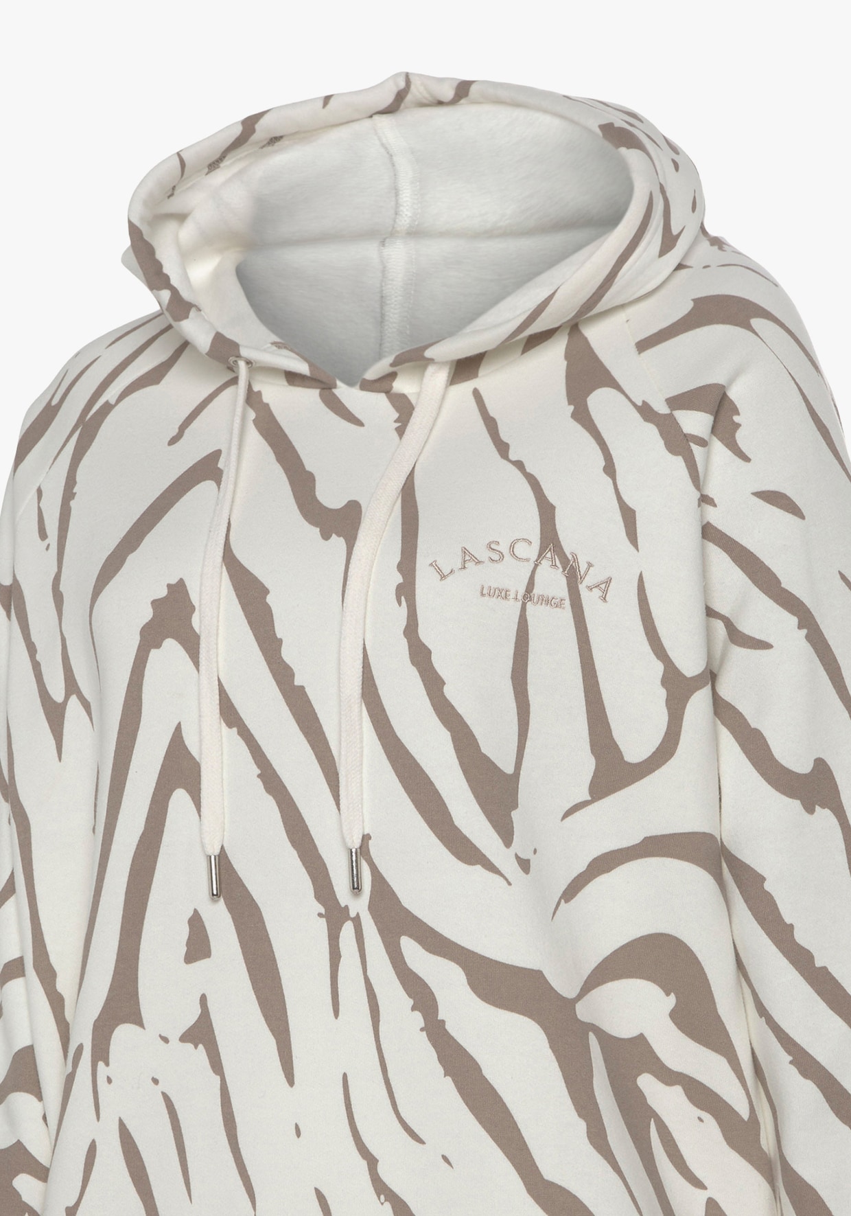 LASCANA Kapuzensweatshirt - beige-taupe