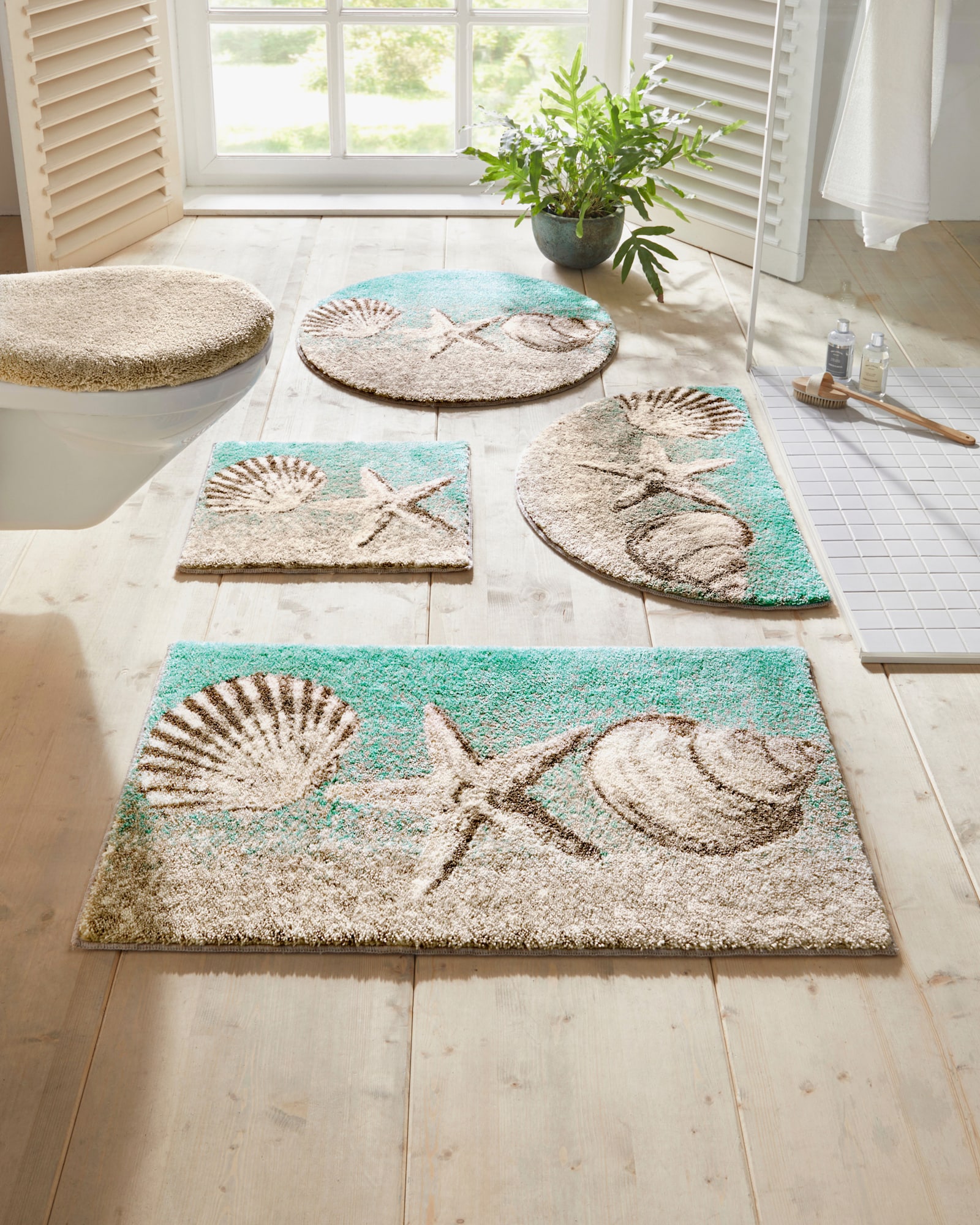 Grund Badgarnitur - sand-türkis