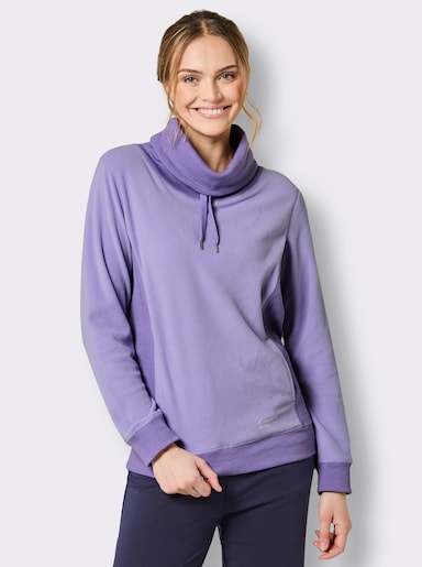 Catamaran Sports Fleeceshirt mit Nahttaschen - lavendel