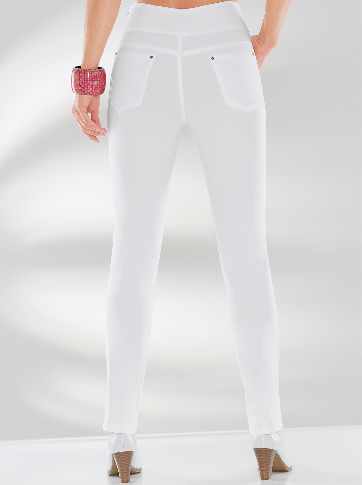 Pantalon 5 poches - blanc