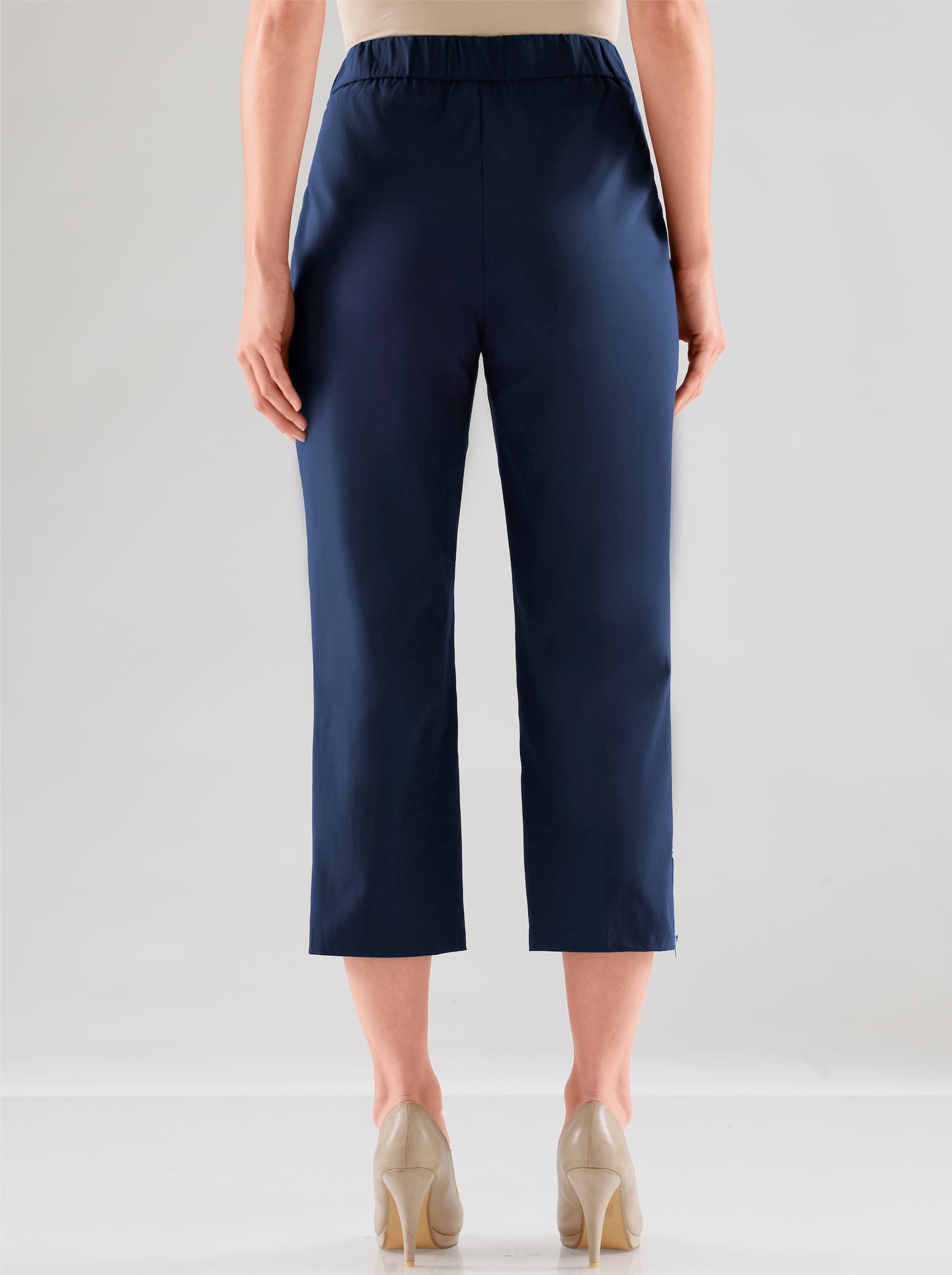 Adelina by Scheiter 7/8-broek van bengaline - marine