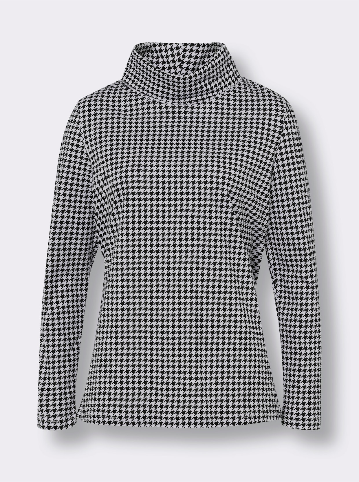 Colshirt - wit/zwart geprint