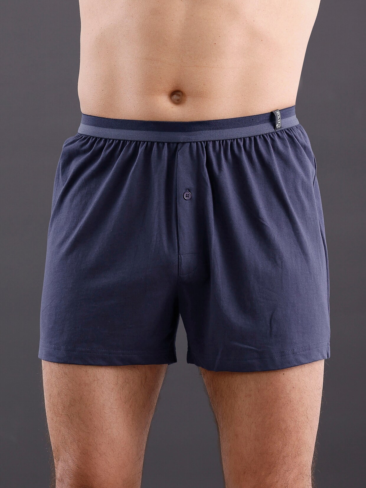 KINGsCLUB Boxershorts - zwart + grijs gemêleerd + marine