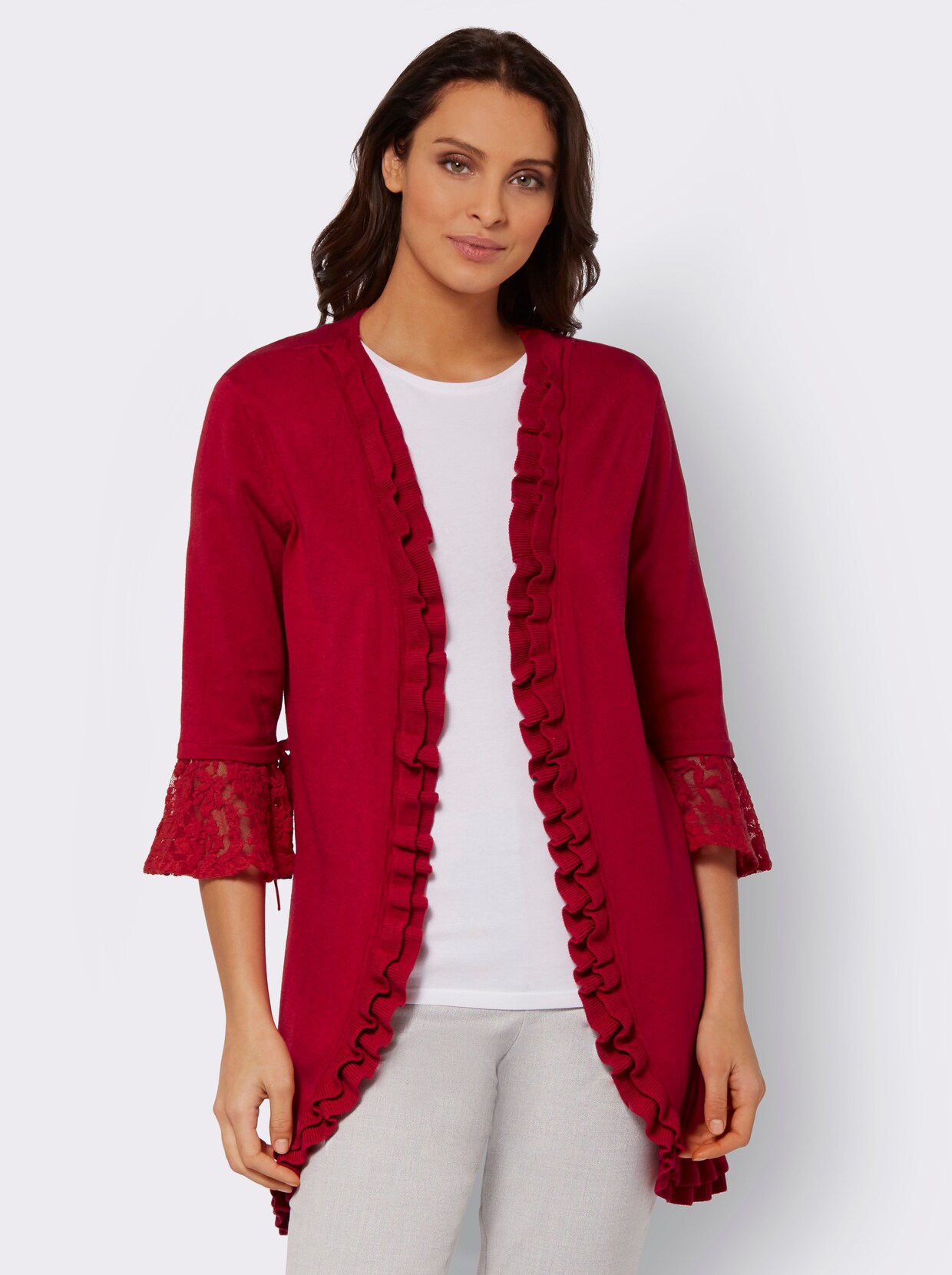 Strickjacke - rot