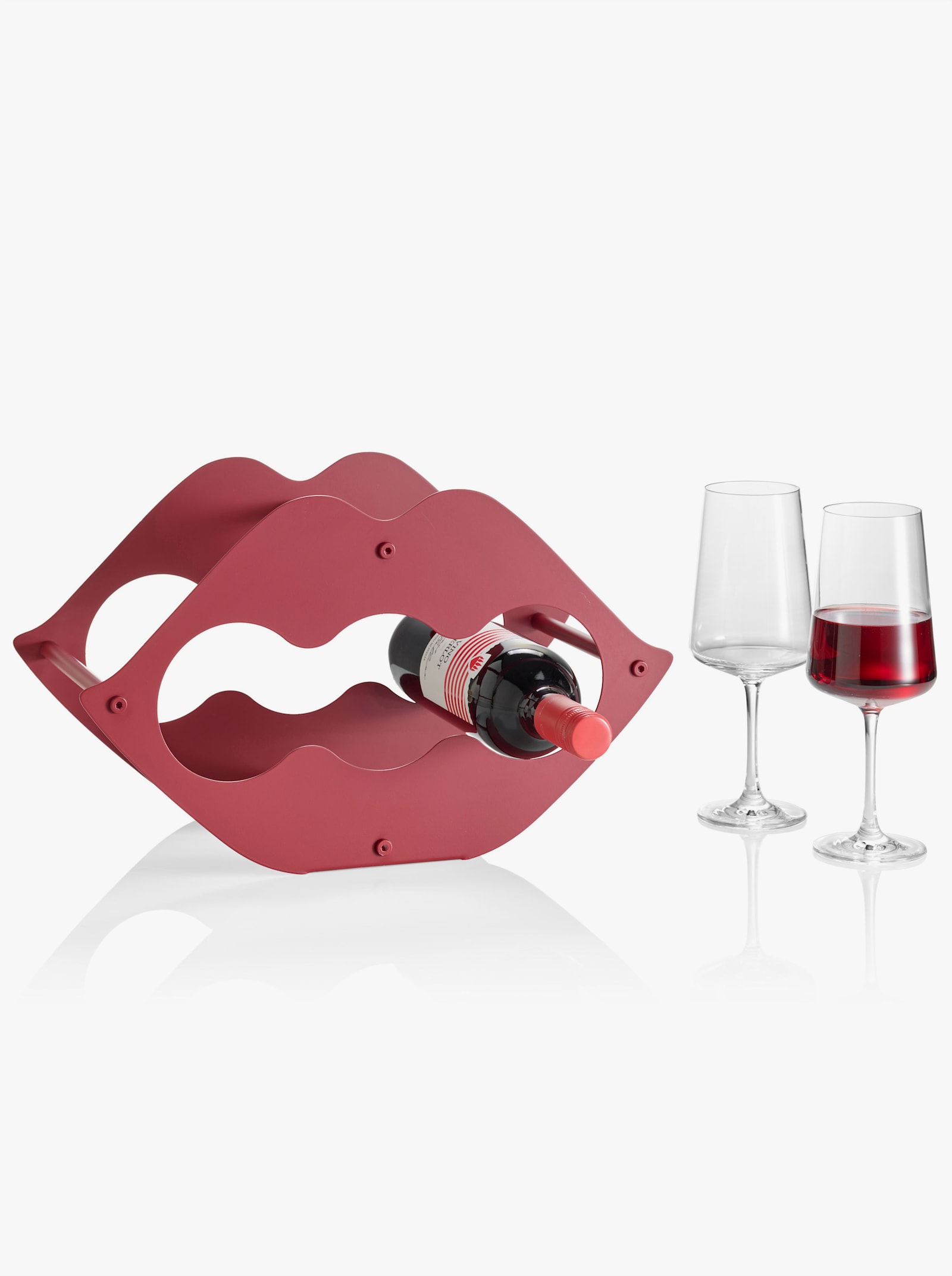 Impressionen Regal - weinrot