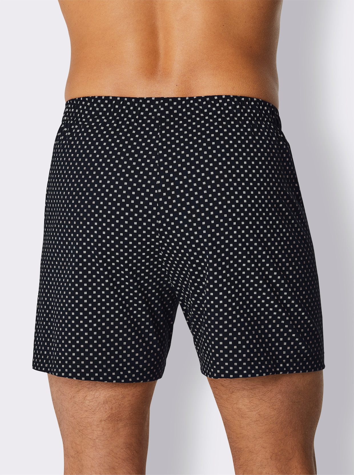 Boxershorts - donkerblauw geprint