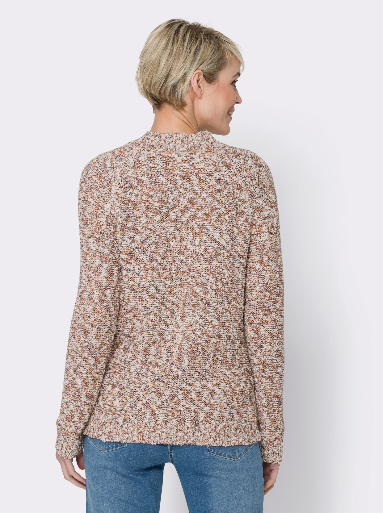 Pullover met lange mouwen - zand gemêleerd