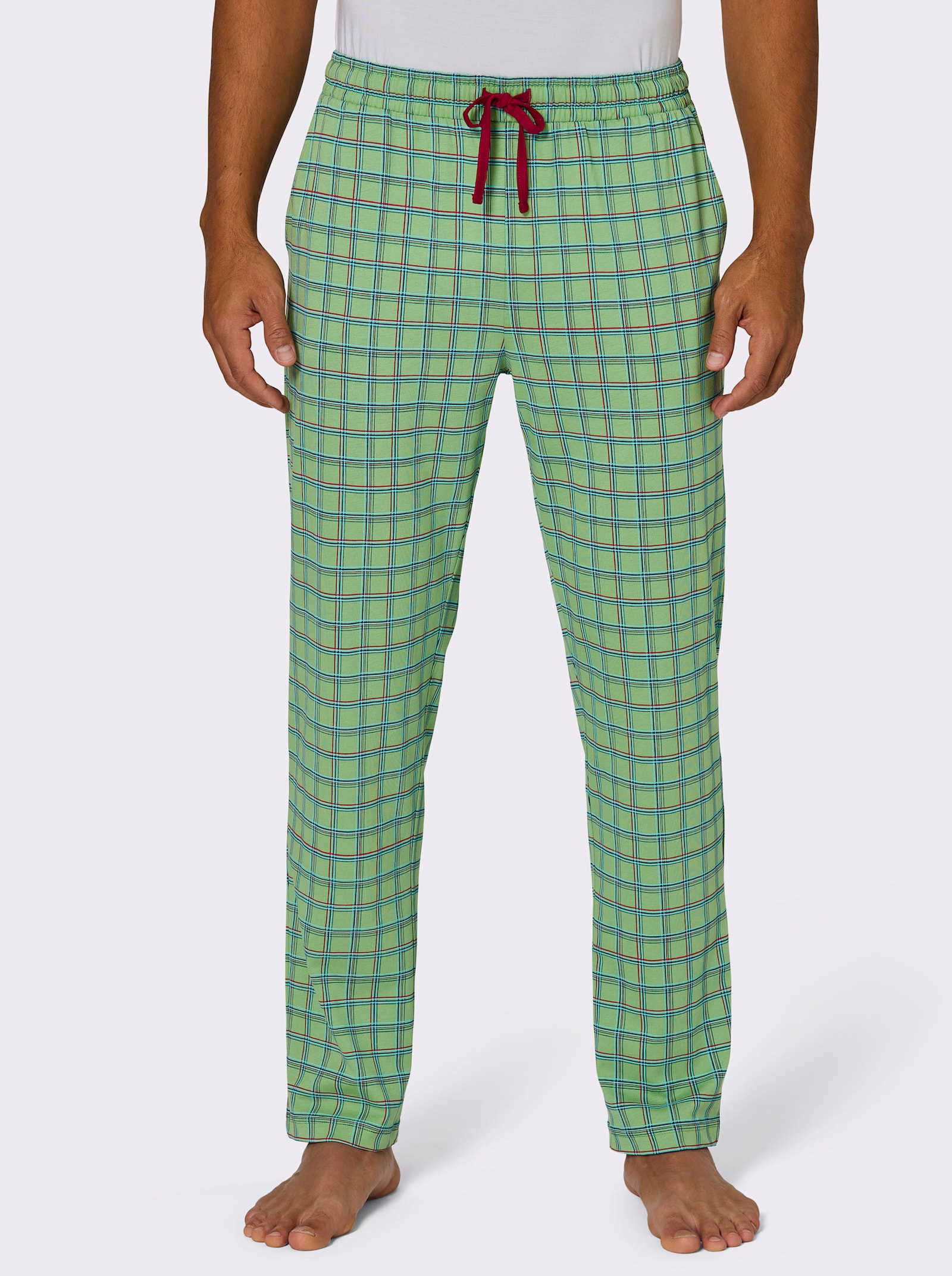 wäschepur men Hose lang - apfel-kirsche-kariert