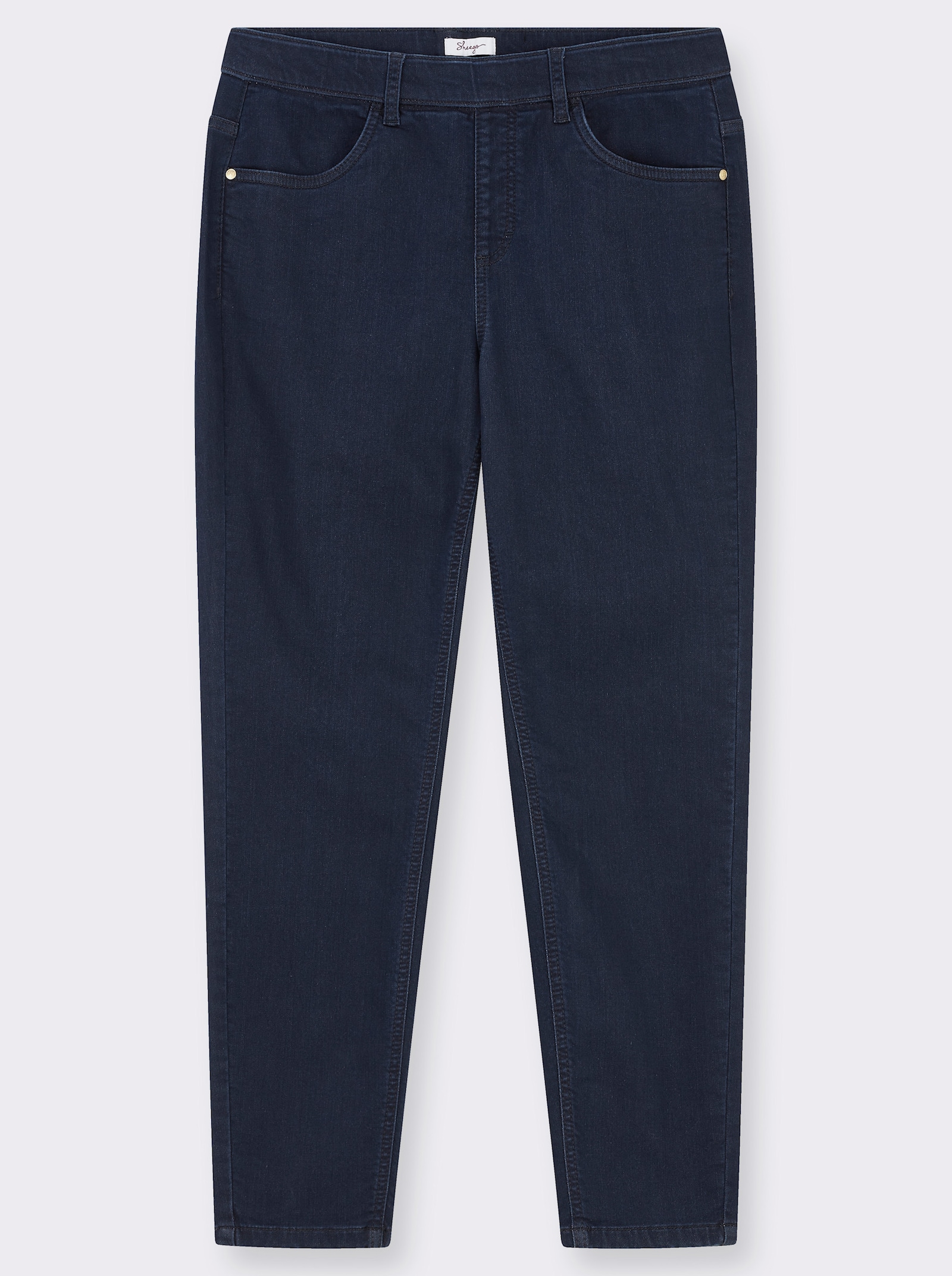 sheego Jeggings mit Dehnbund - dark blue