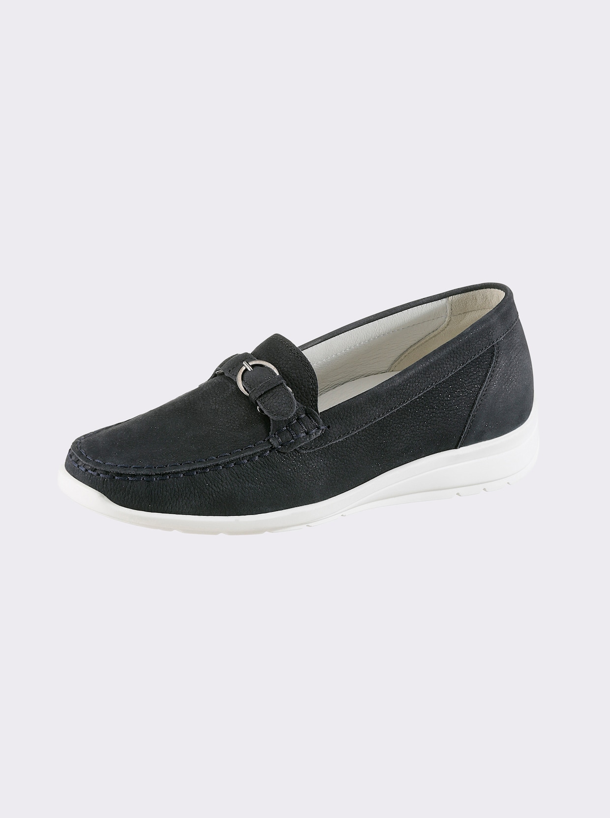 Waldläufer Slipper - nachtblau