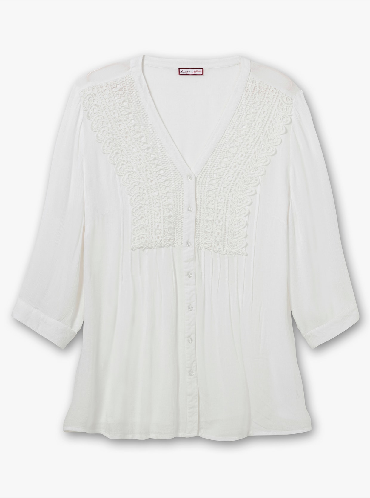 sheego by Joe Browns Crêpebluse - weiß
