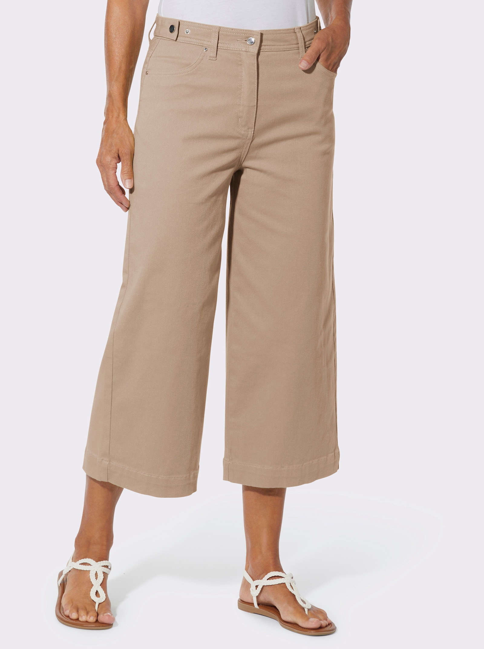 Culotte in Baumwoll-Qualität - beige