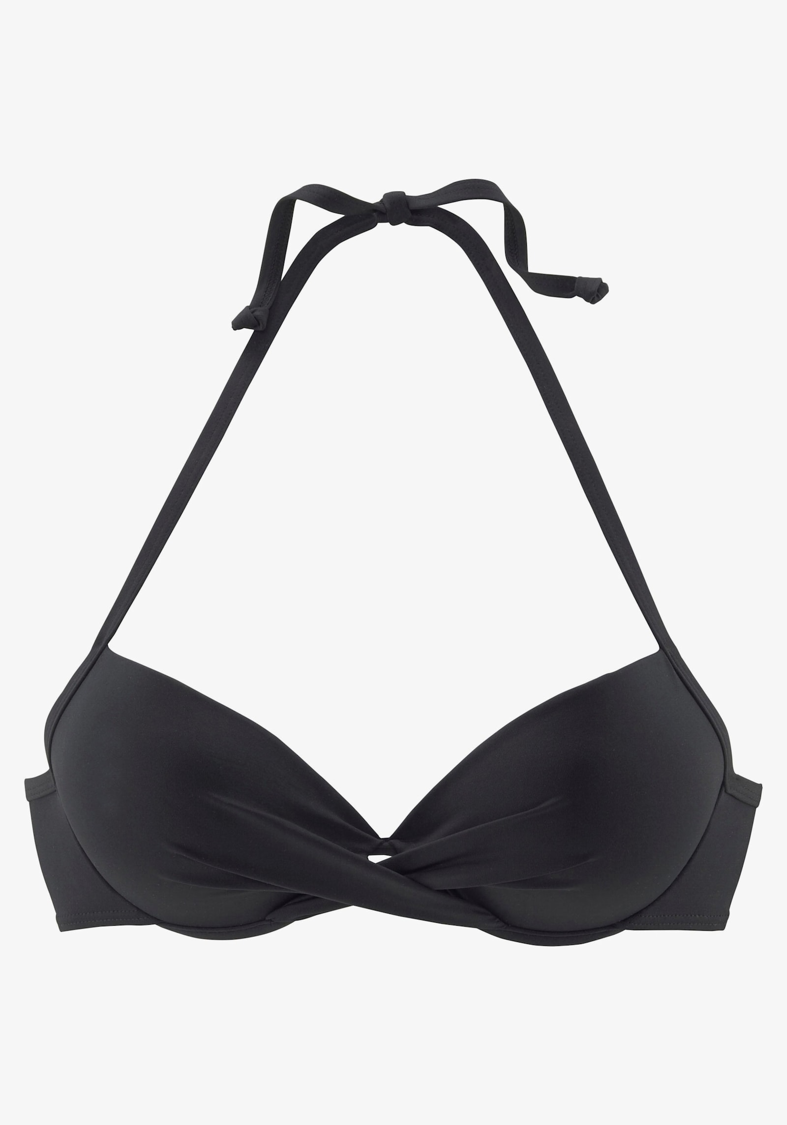 s.Oliver Bikini-Oberteil mit Push-up-Effekt - schwarz