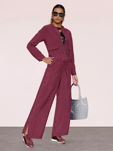 Blouson mit Tunnelzug - bordeaux