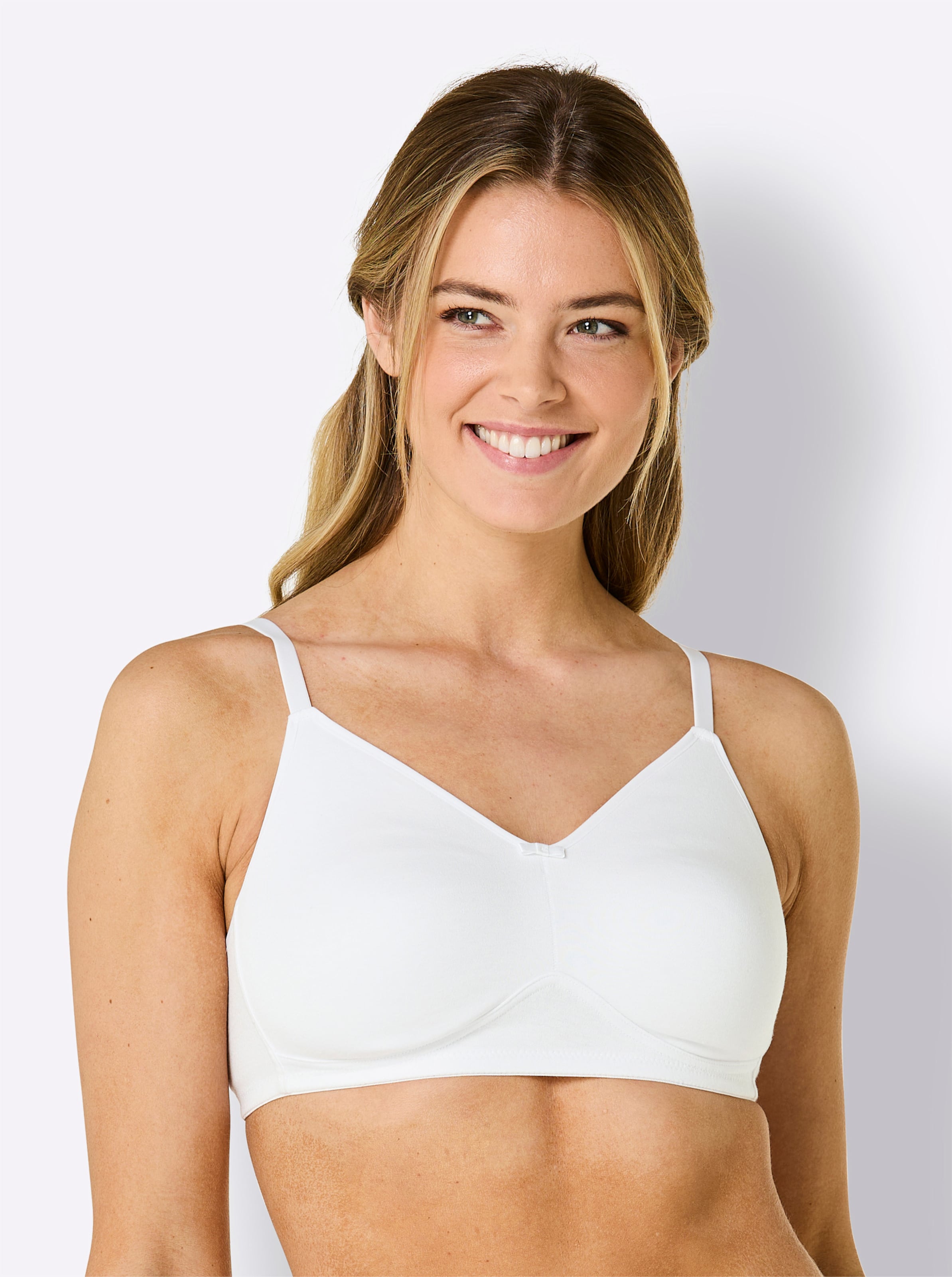 wäschepur Comfortbeha zonder beugel in 2x wit + 1x marine | Witt