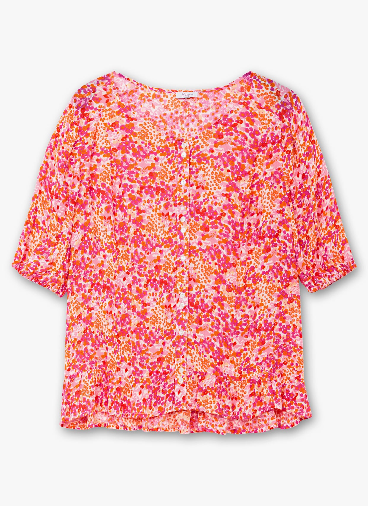 sheego Druckbluse - pink gemustert