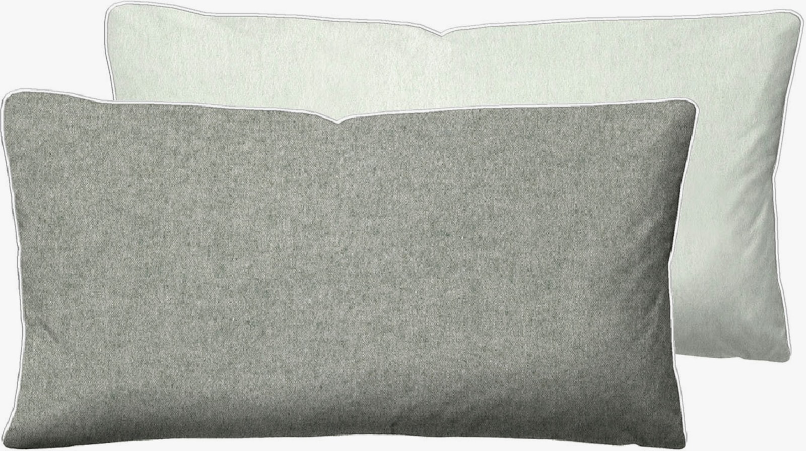 Biberna Bettwäsche - hellgrau-grau