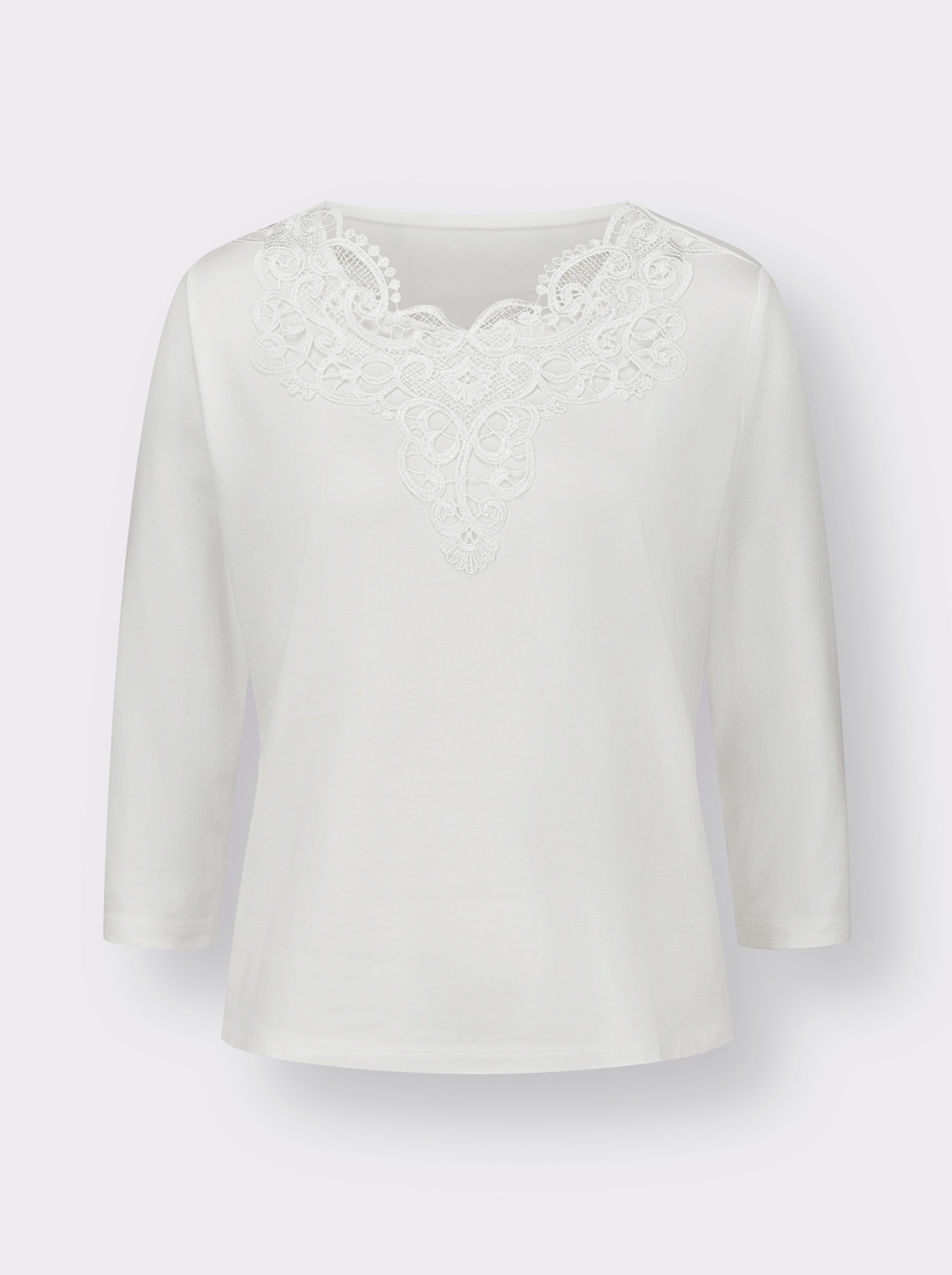 T-shirt en dentelle - écru