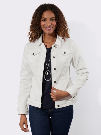 Jeansjacke - weiß