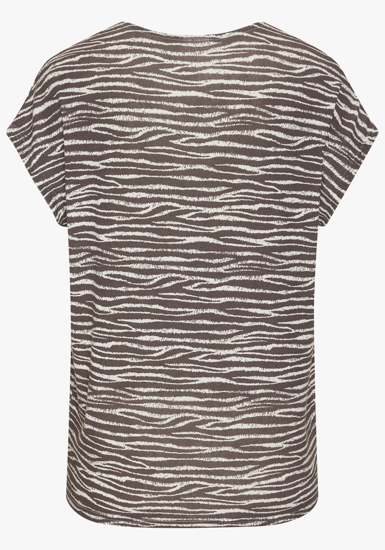 LASCANA Shirt met korte mouwen - taupe, crème