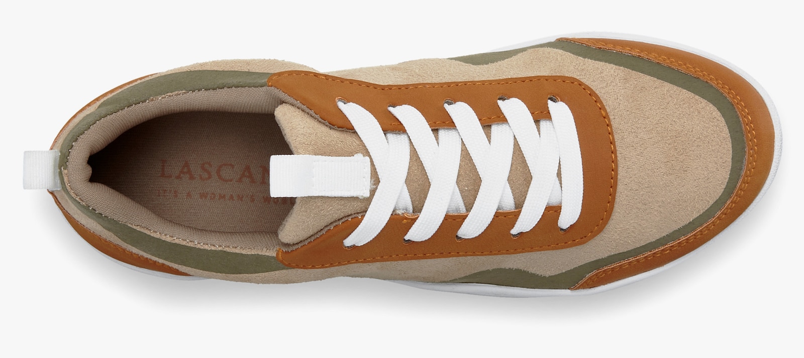 LASCANA Sneaker - beige/grün